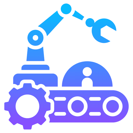 Icon representing the manufacturing sector