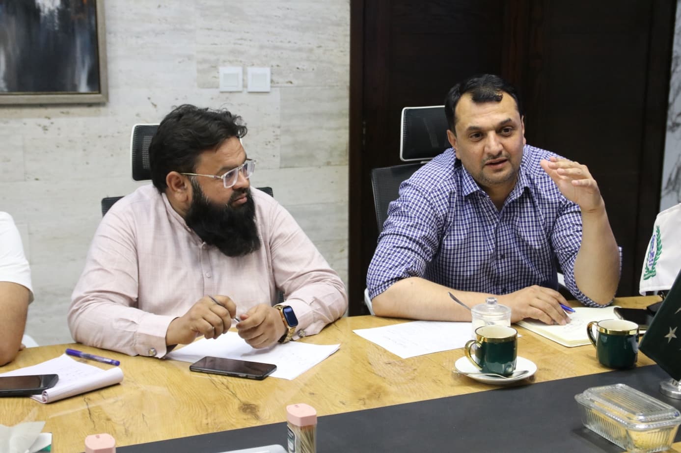 Management team collaborating in a meeting