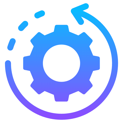 Icon representing HR automation and digitalization