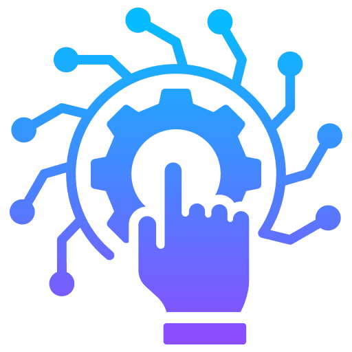 Icon representing HR technology and digital transformation