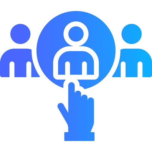 Icon representing talent acquisition and workforce planning