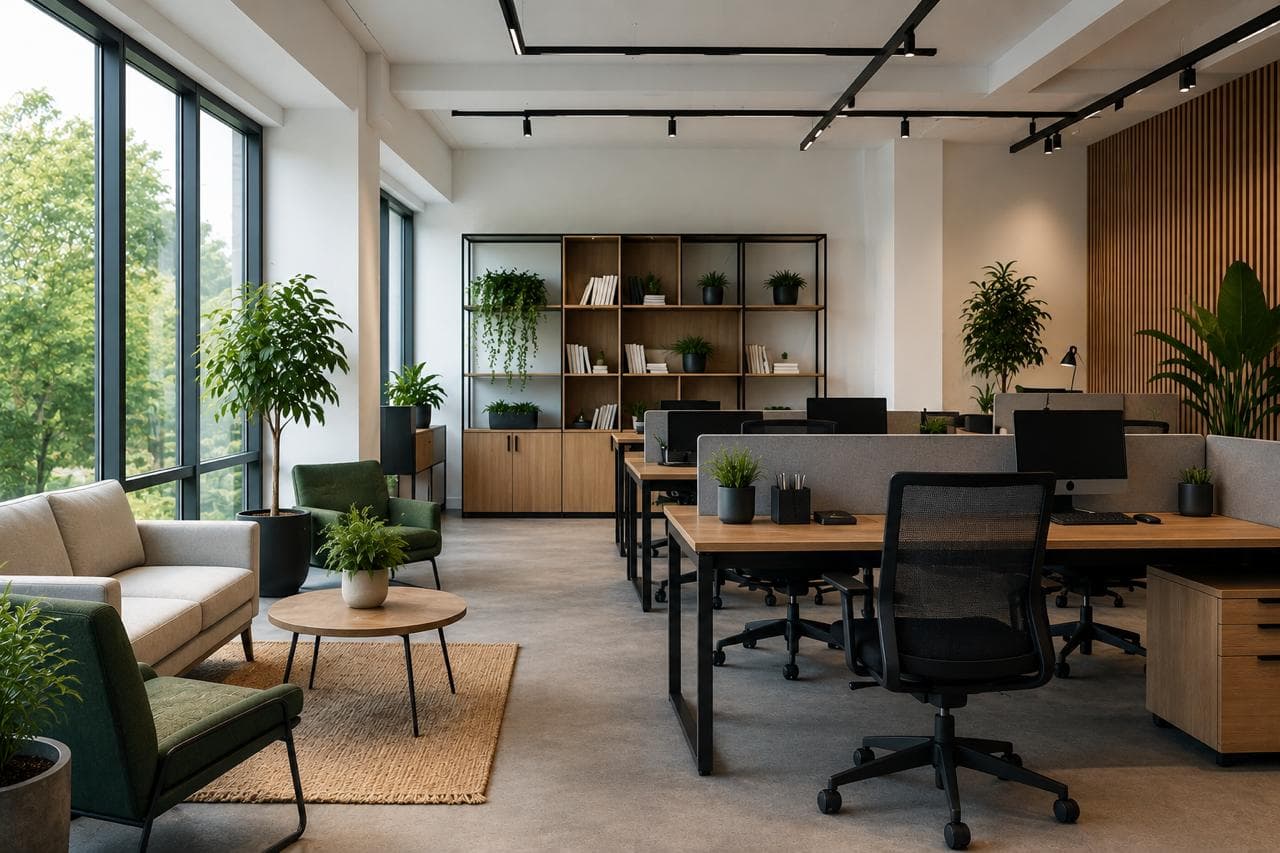 Modern open-plan ODWORKS Advisory office with collaborative workspaces